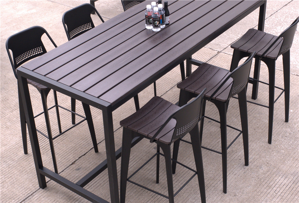 bar height table and chair set